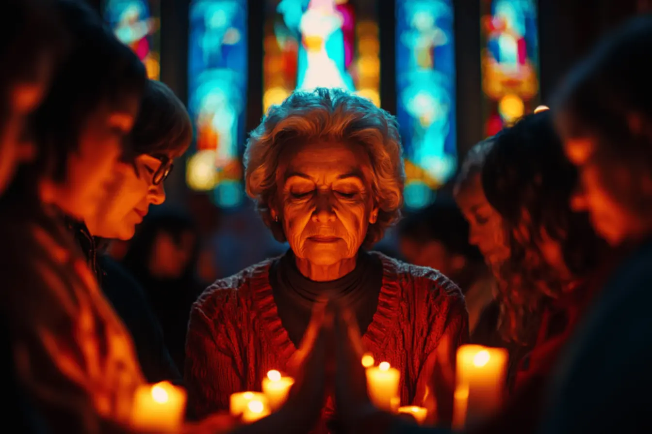 Oração coletiva na Igreja