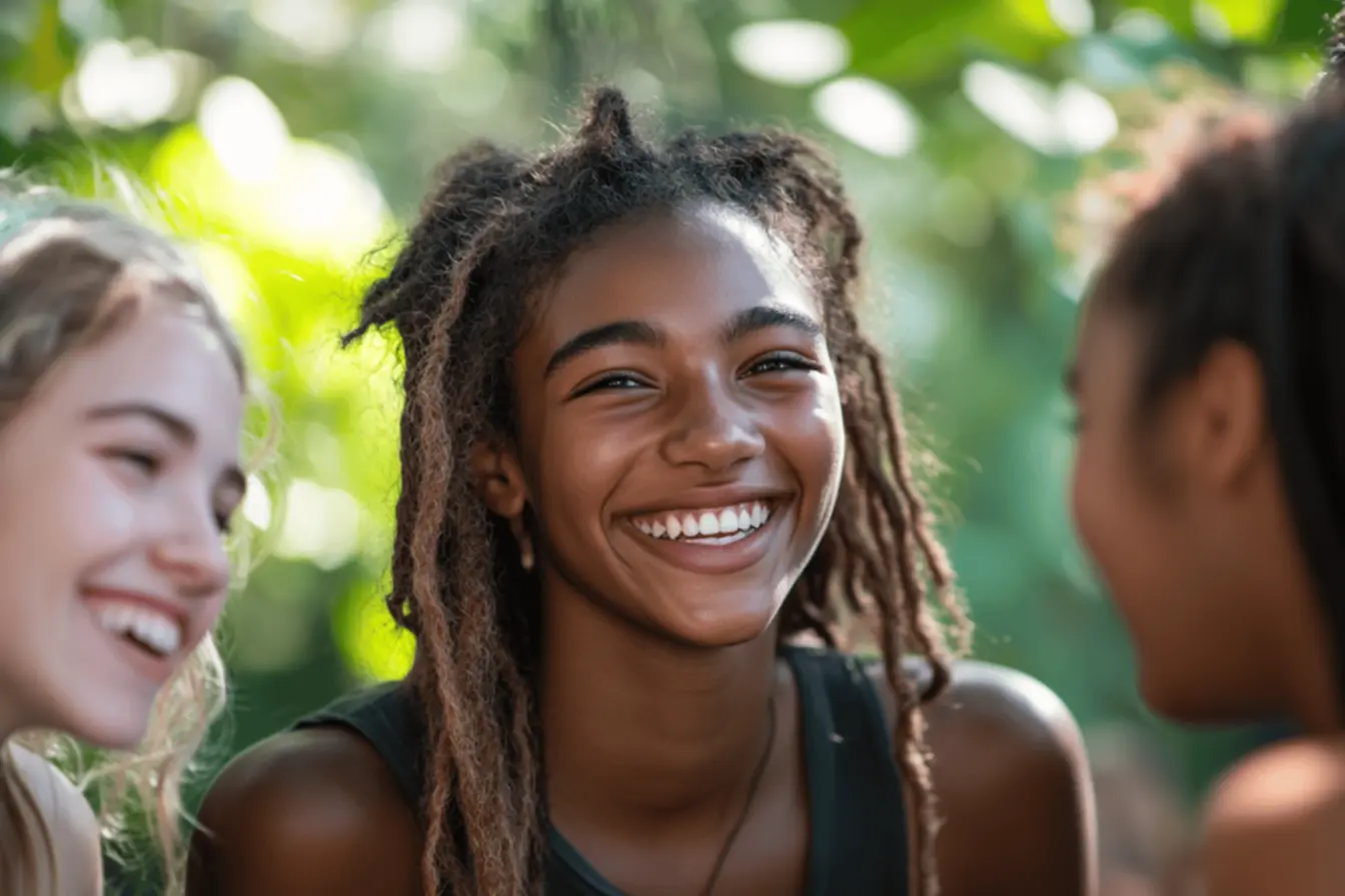 Laços de amizade entre jovens da igreja