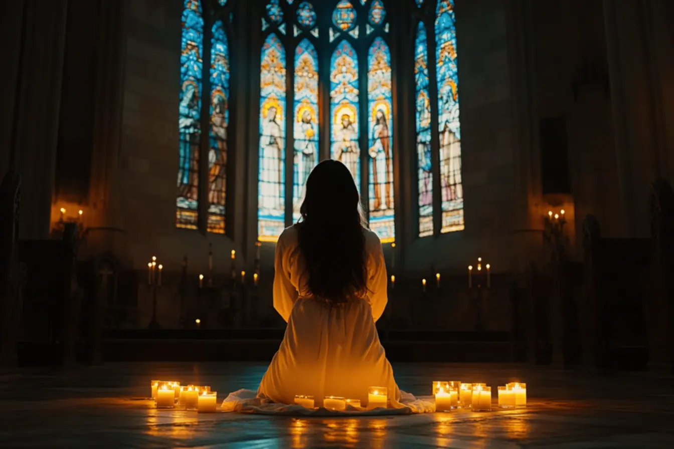 Momento de dor e reflexão durante a crucificação