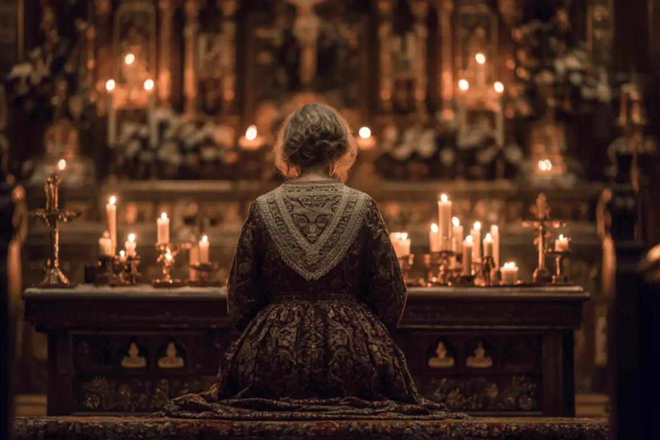 Imagem de um altar durante uma celebração