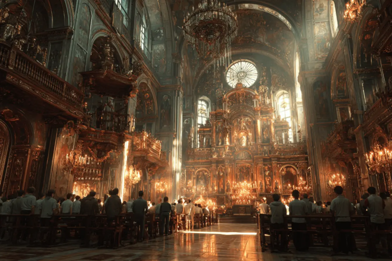 Mãos unidas em gesto de oração, simbolizando a necessidade vital das orações católicas.