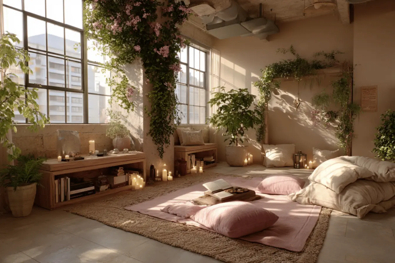 Uma mulher em oração, simbolizando a busca por bem-estar espiritual e o que a bíblia diz sobre terapia holística