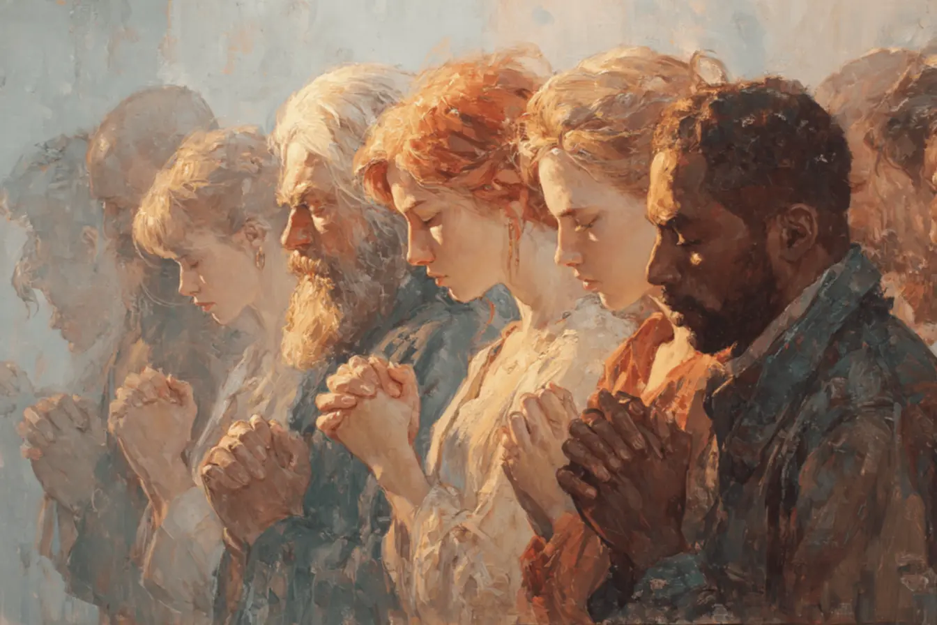 Imagem retratando a paz que vem da oração