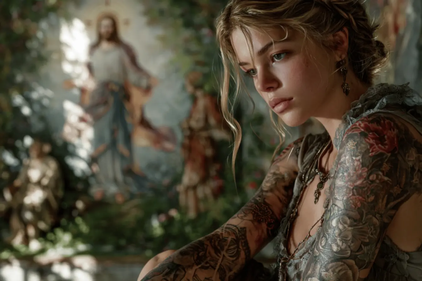 Tatuagem representando a espiritualidade