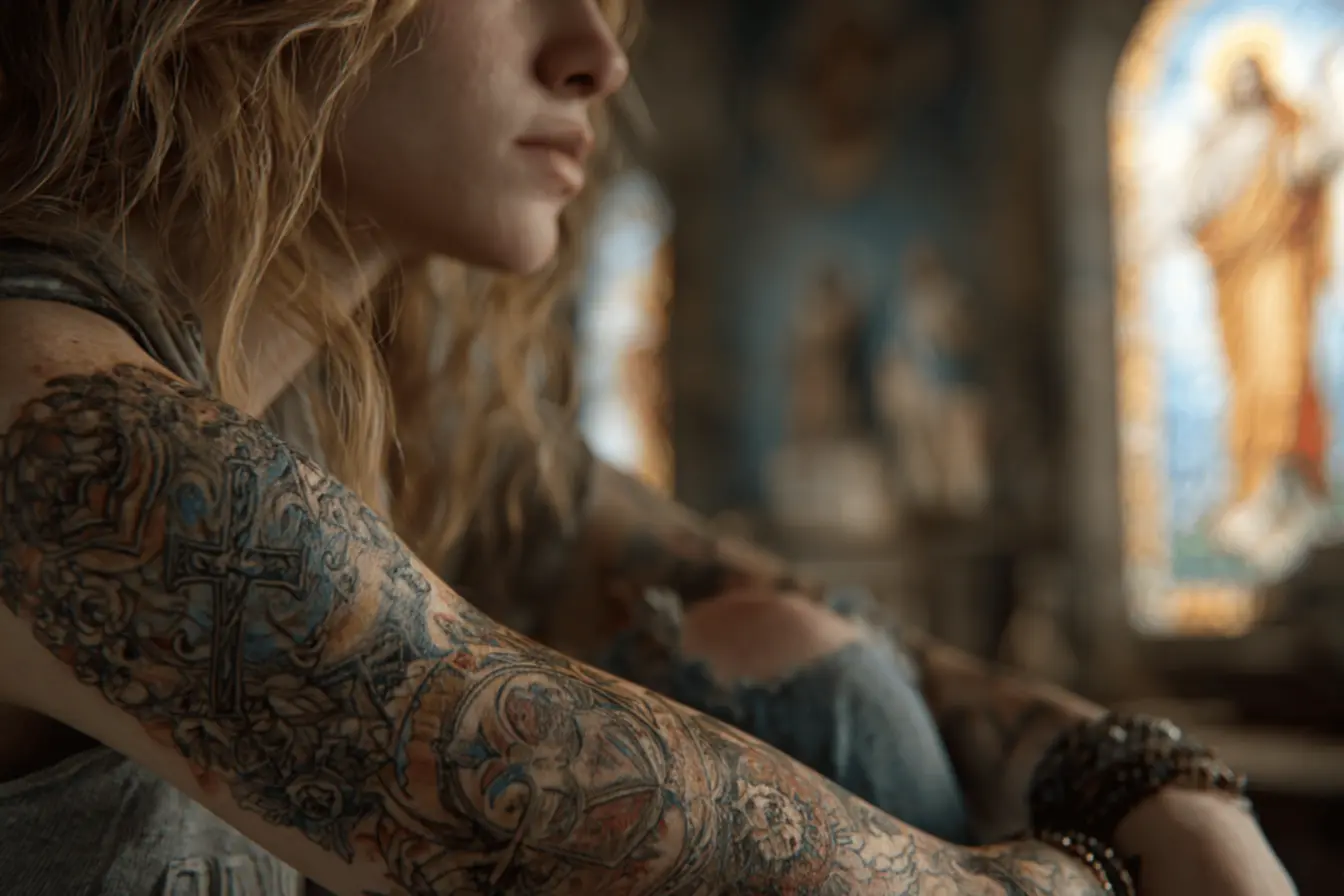 Tatuagem significativa de fé