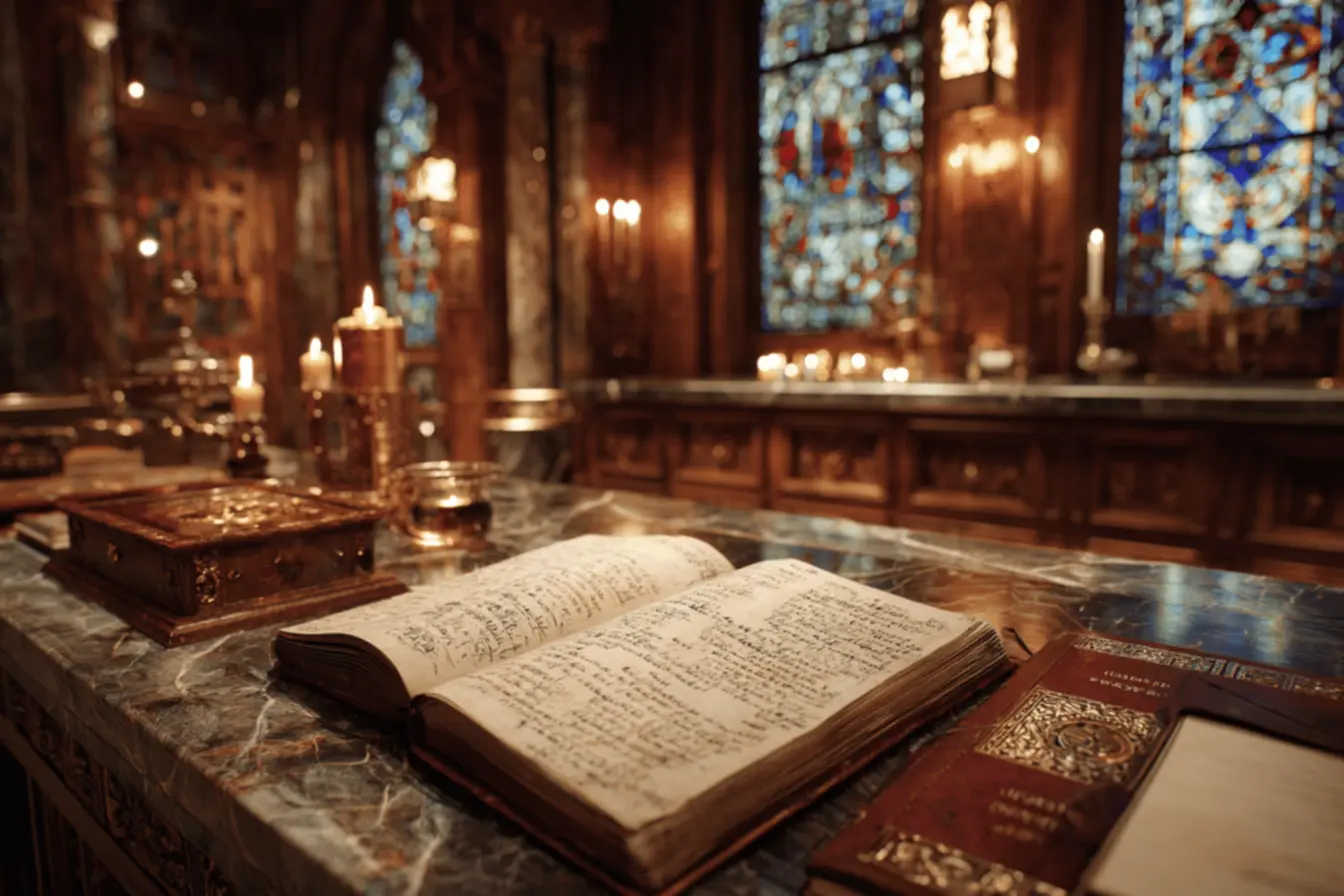 Mulher rezando com terço, conectando-se a orações católicas antigas.