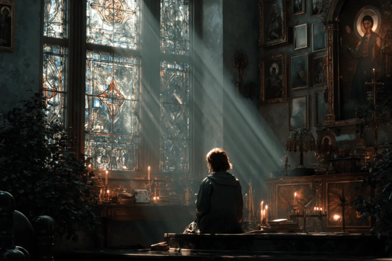 Pessoas em um show de música católica, com as mãos levantadas em sinal de louvor e adoração, representando as melhores músicas católicas.