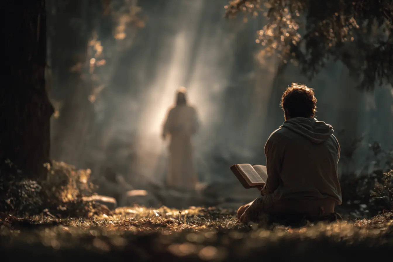 Imagem de uma oração