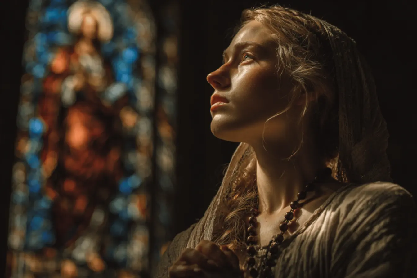 Imagem que simboliza a oração na escolha de nomes