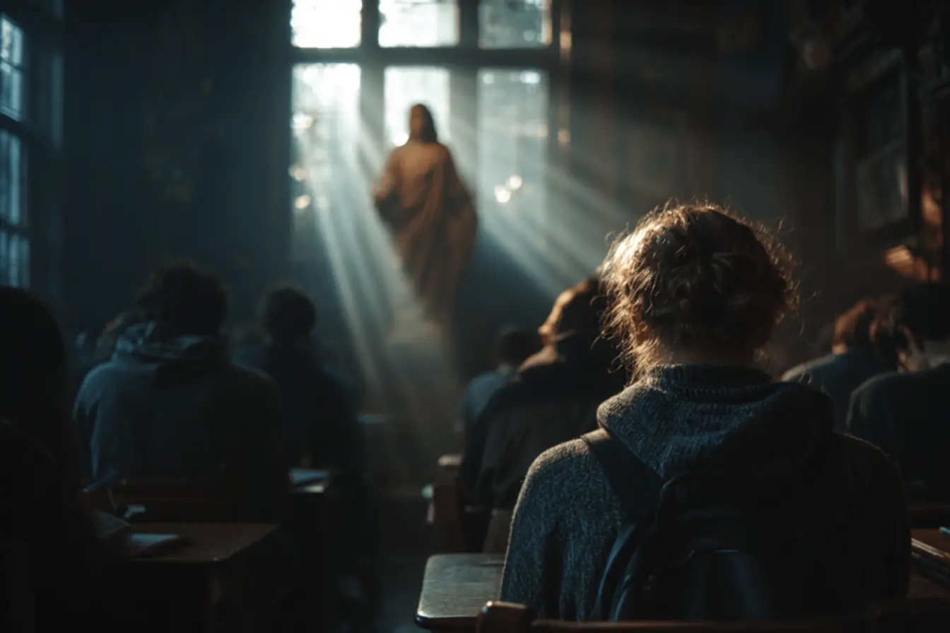 Família unida em oração