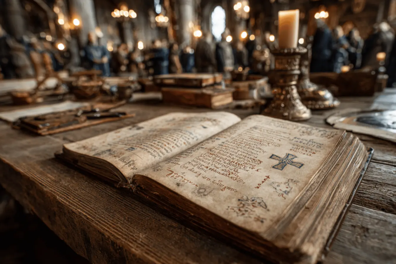 Uma mão segurando um terço, simbolizando a oração e a busca pela santidade em todas as decisões, incluindo o que a bíblia diz sobre as tatuagens.