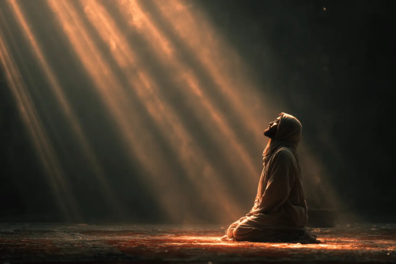 Uma ilustração de esperança através da oração.