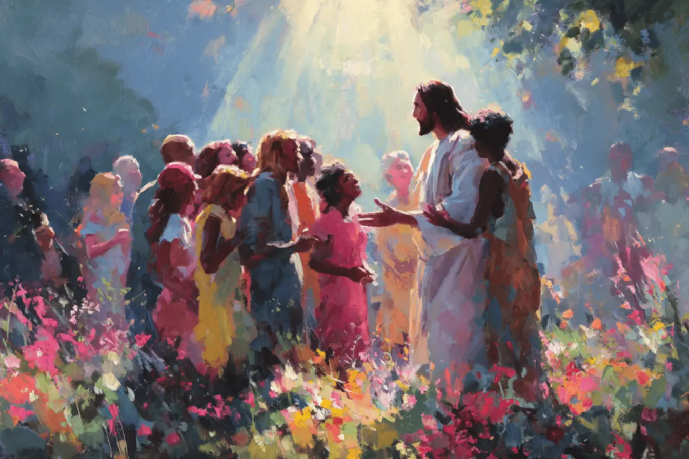 Representação de sonhos materiais e espirituais