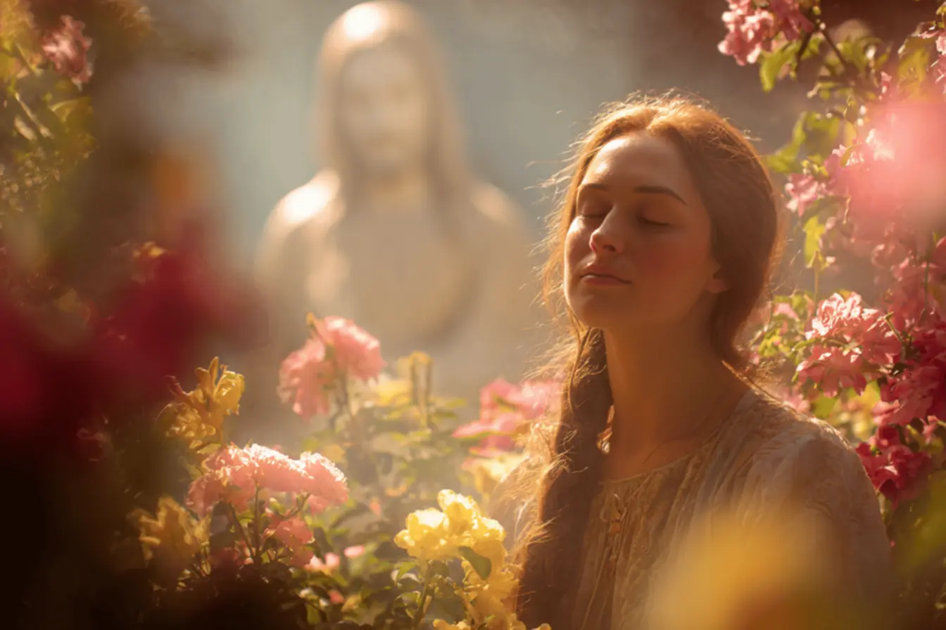 Grupo de amigas em oração e apoio mútuo