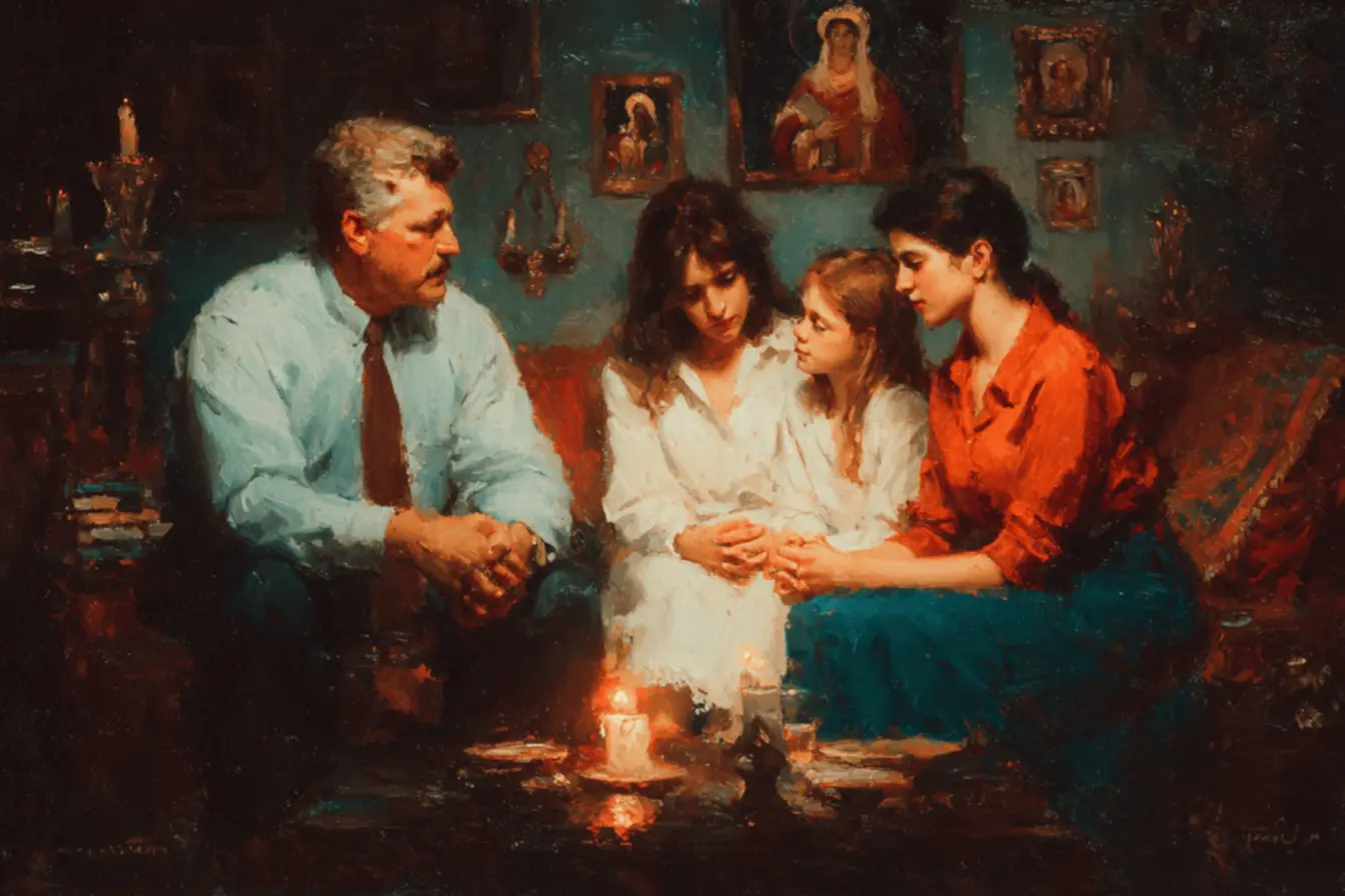 oração da família católica