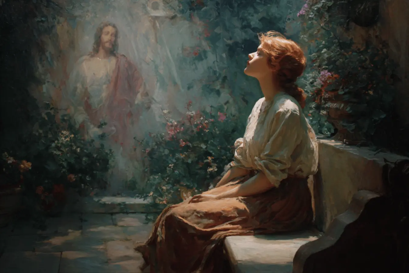 Ilustração da esperança em Deus