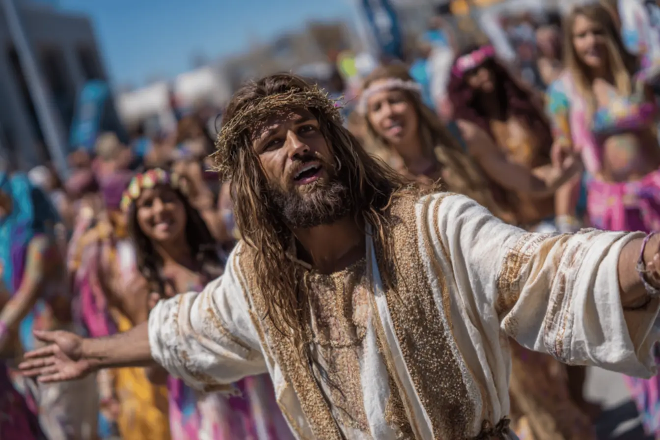 A alegria da gincana religiosa em ação