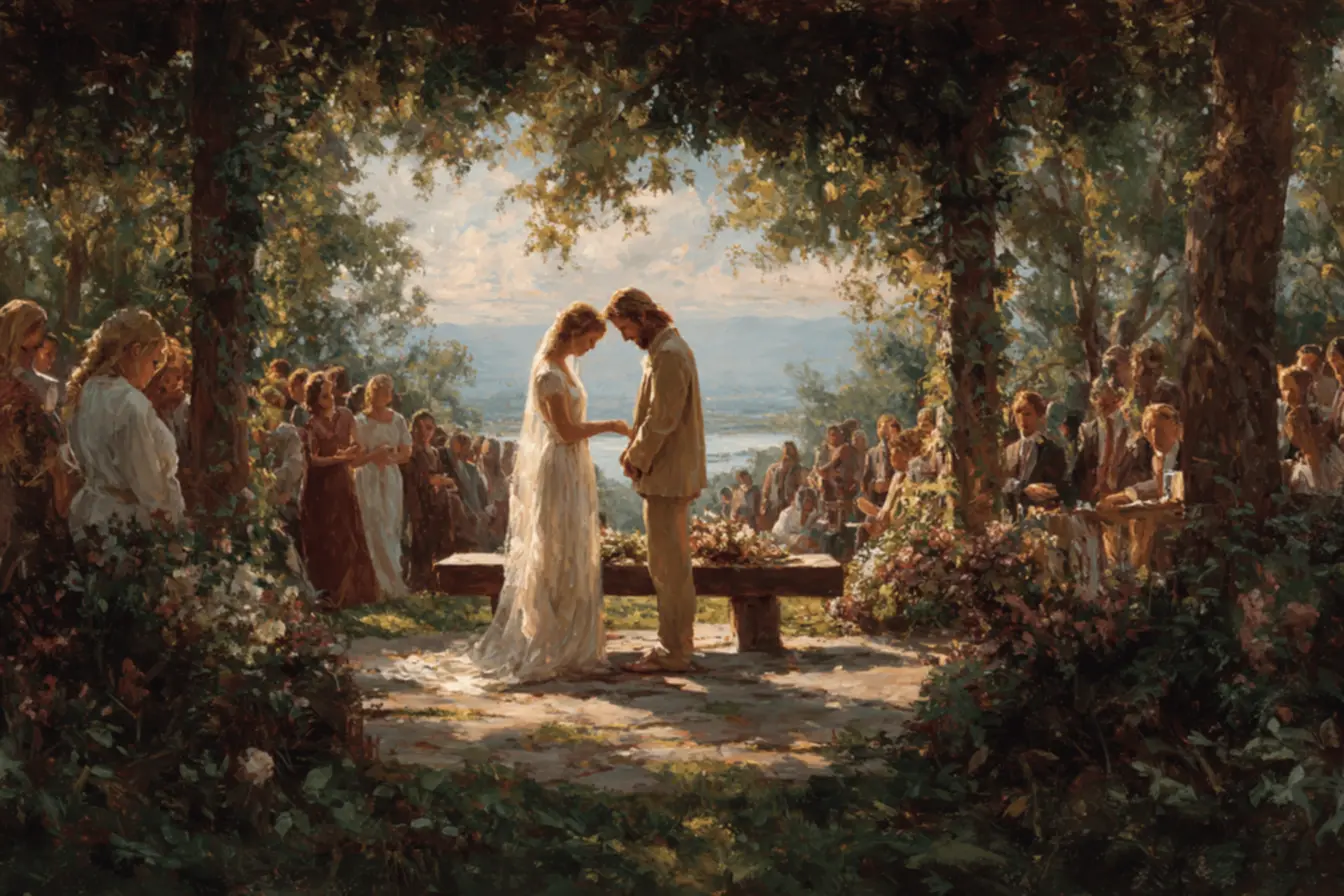 Momentos de oração entre casal