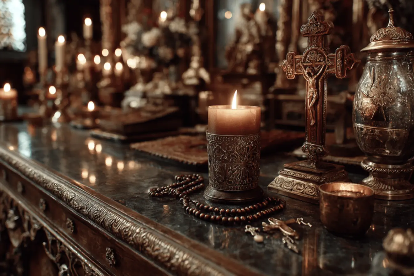 Uma imagem de Nossa Senhora, um poderoso simbolo da fé católica e da maternidade divina