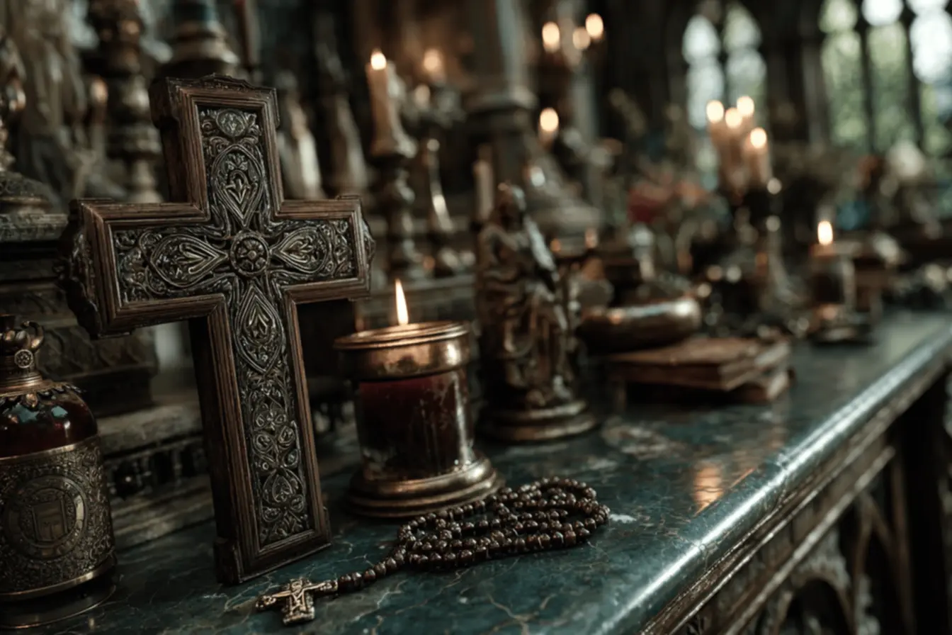 Uma imagem da Bíblia Sagrada, o livro que é um fundamental simbolo da fé católica e guia espiritual