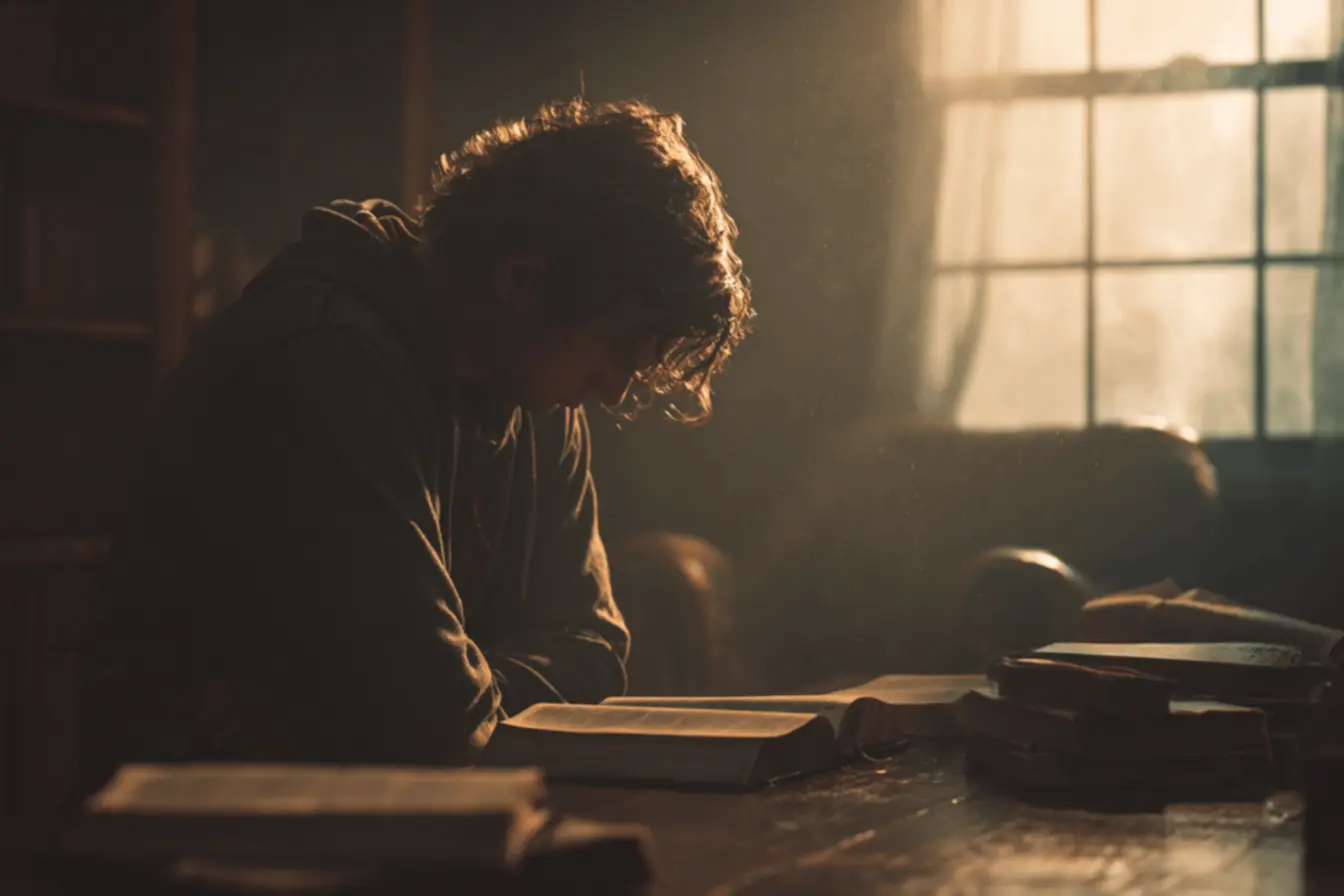 Uma pessoa com expressão de dor, simbolizando o que a bíblia diz sobre traição