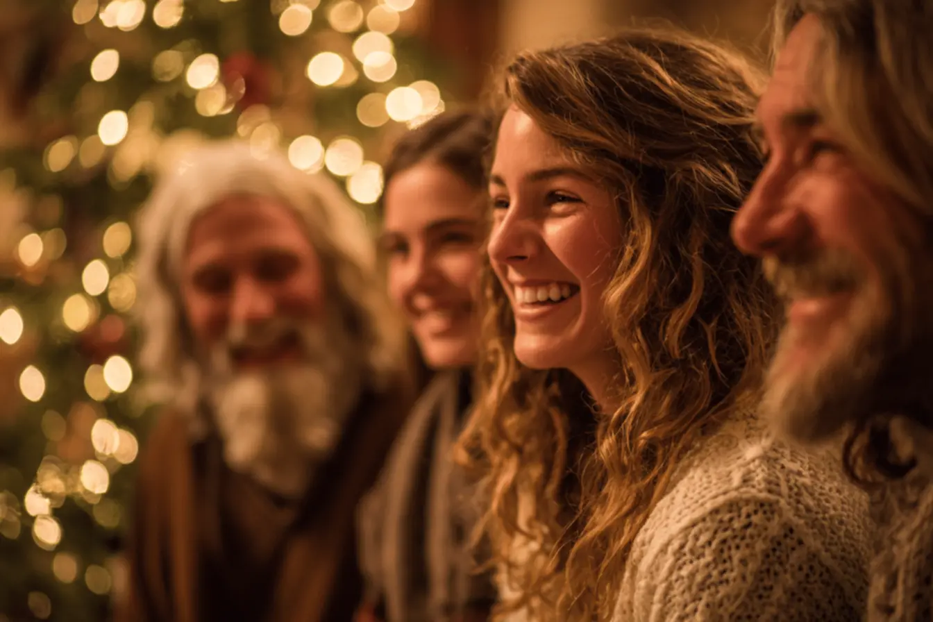 Imagem do Natal com Jesus e o presépio