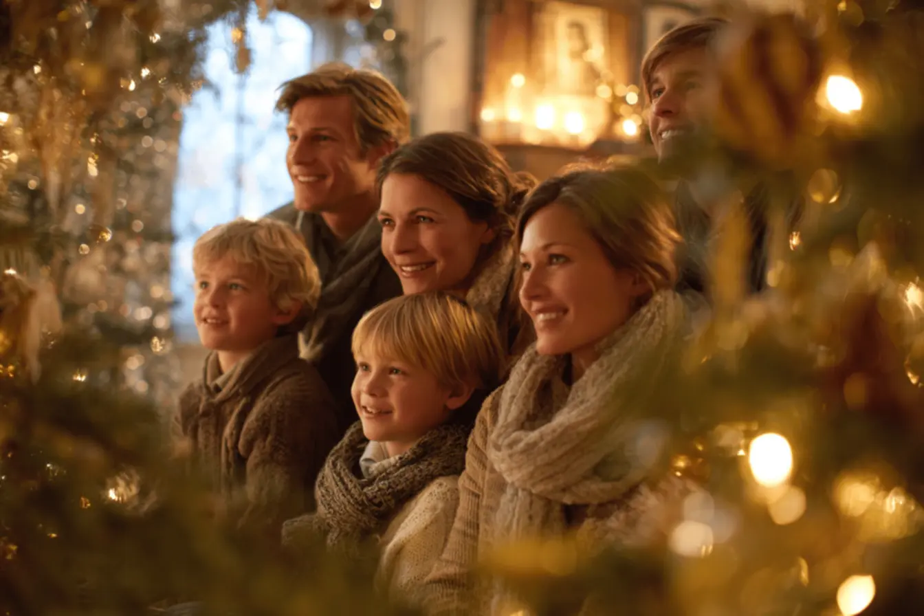 Cenário do presépio com simplicidade e amor