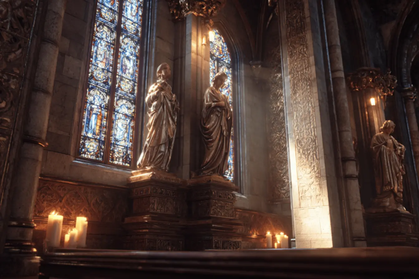 o que diz a Bíblia sobre imagens de santos