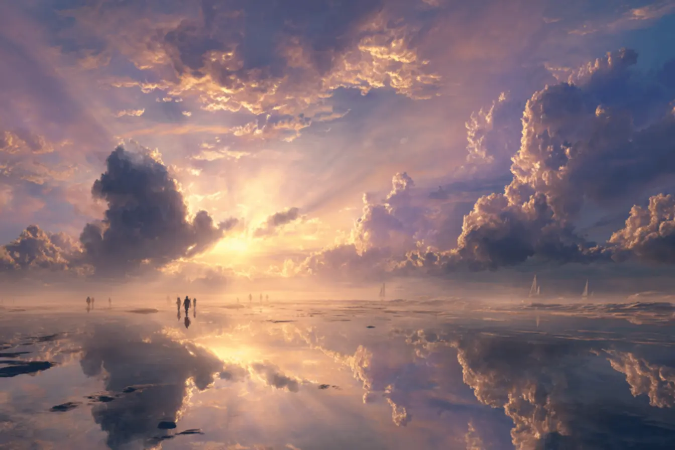 Ilustração de anjo falando em sonho, um sinal do que a Bíblia diz sobre sonhar com mudança