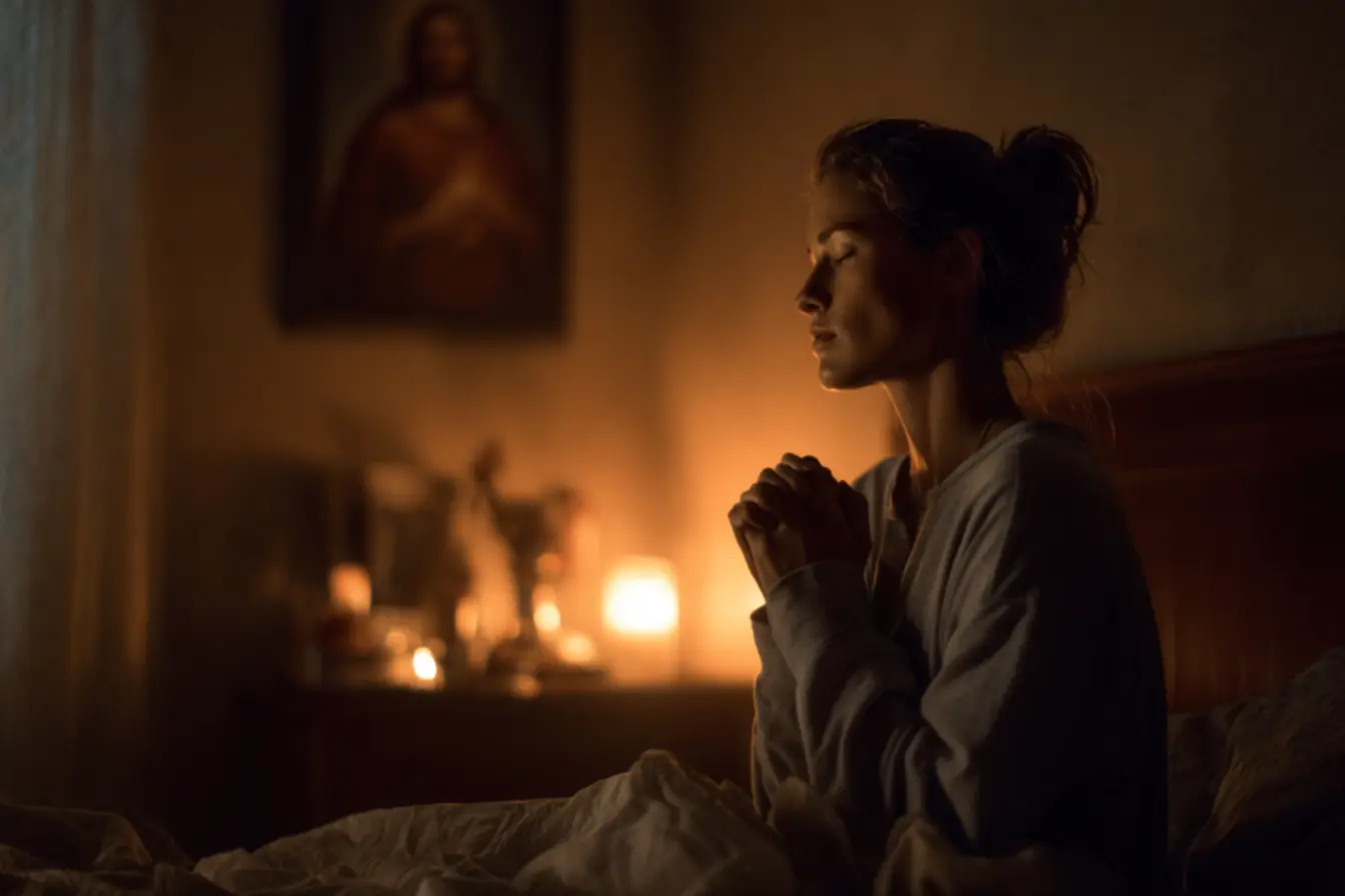 Imagem que representa a tranquilidade da oração noturna