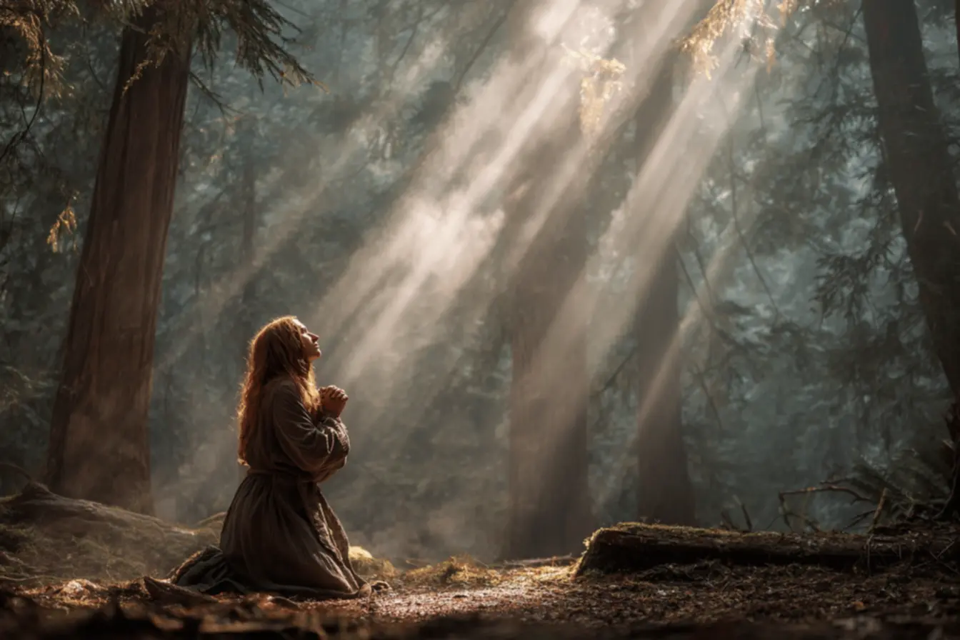 Imagem representativa da oração e transformação espiritual