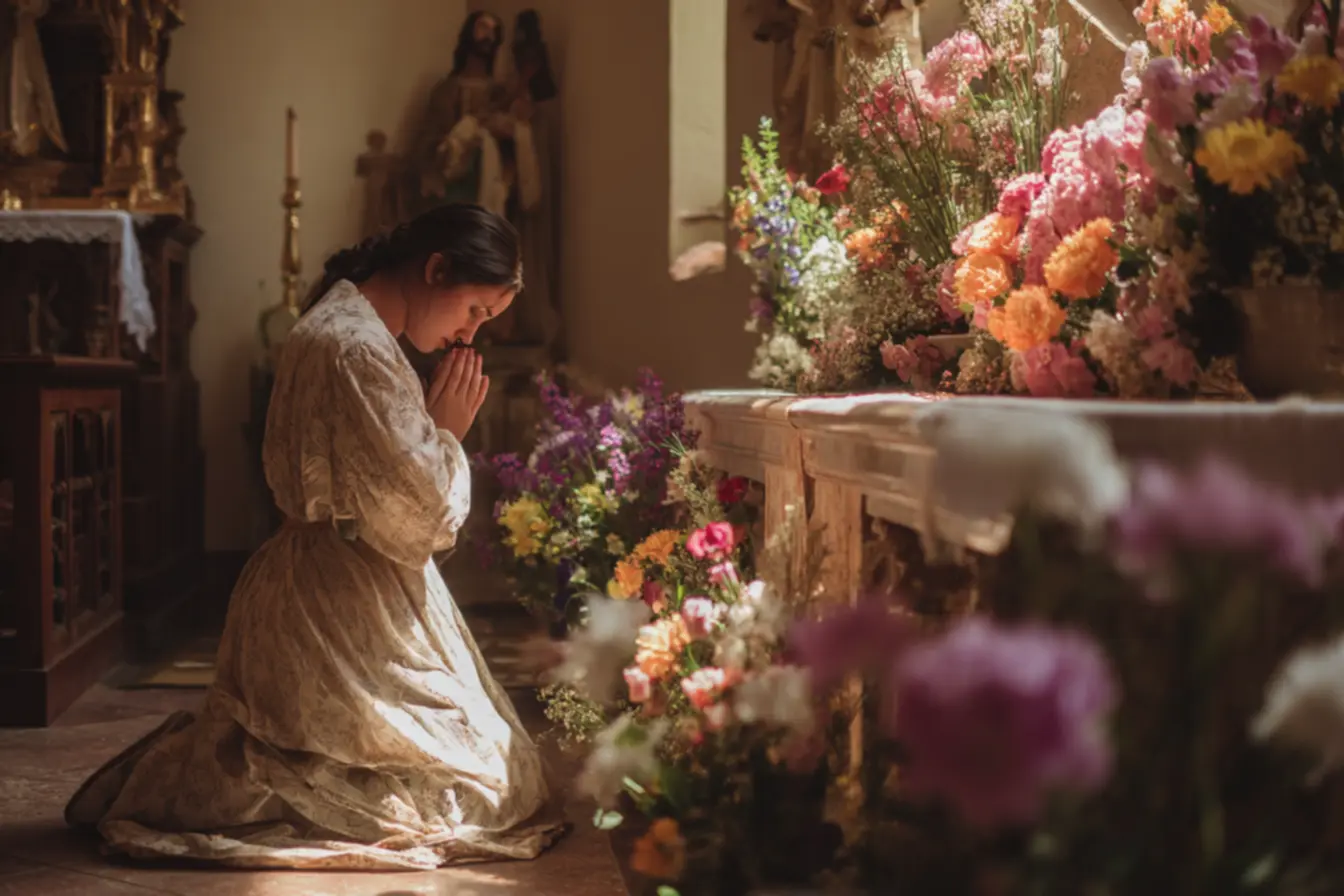 Ana orando fervorosamente a Deus