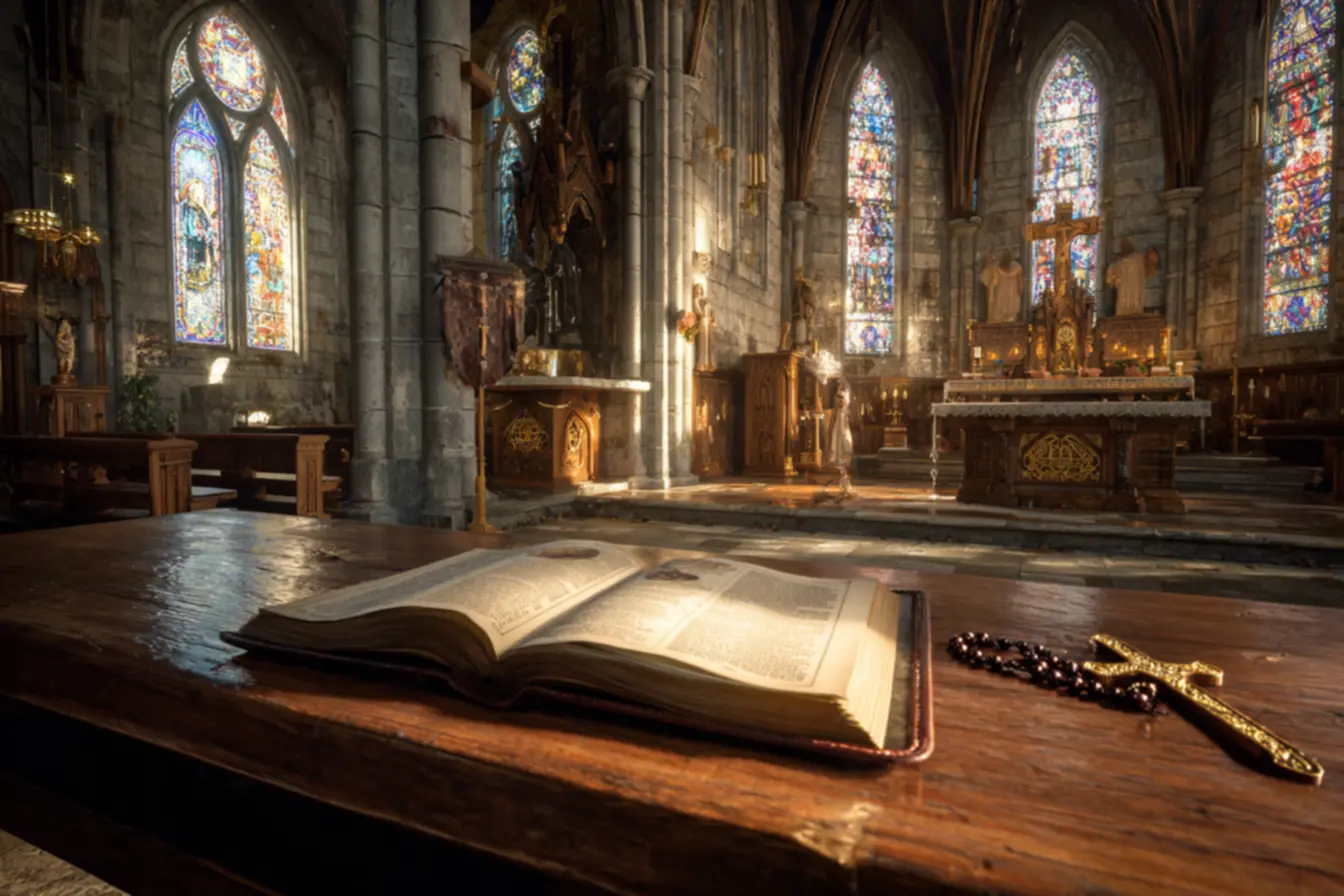 Imagem representando a Maternidade Divina de Maria e os dogmas da igreja católica