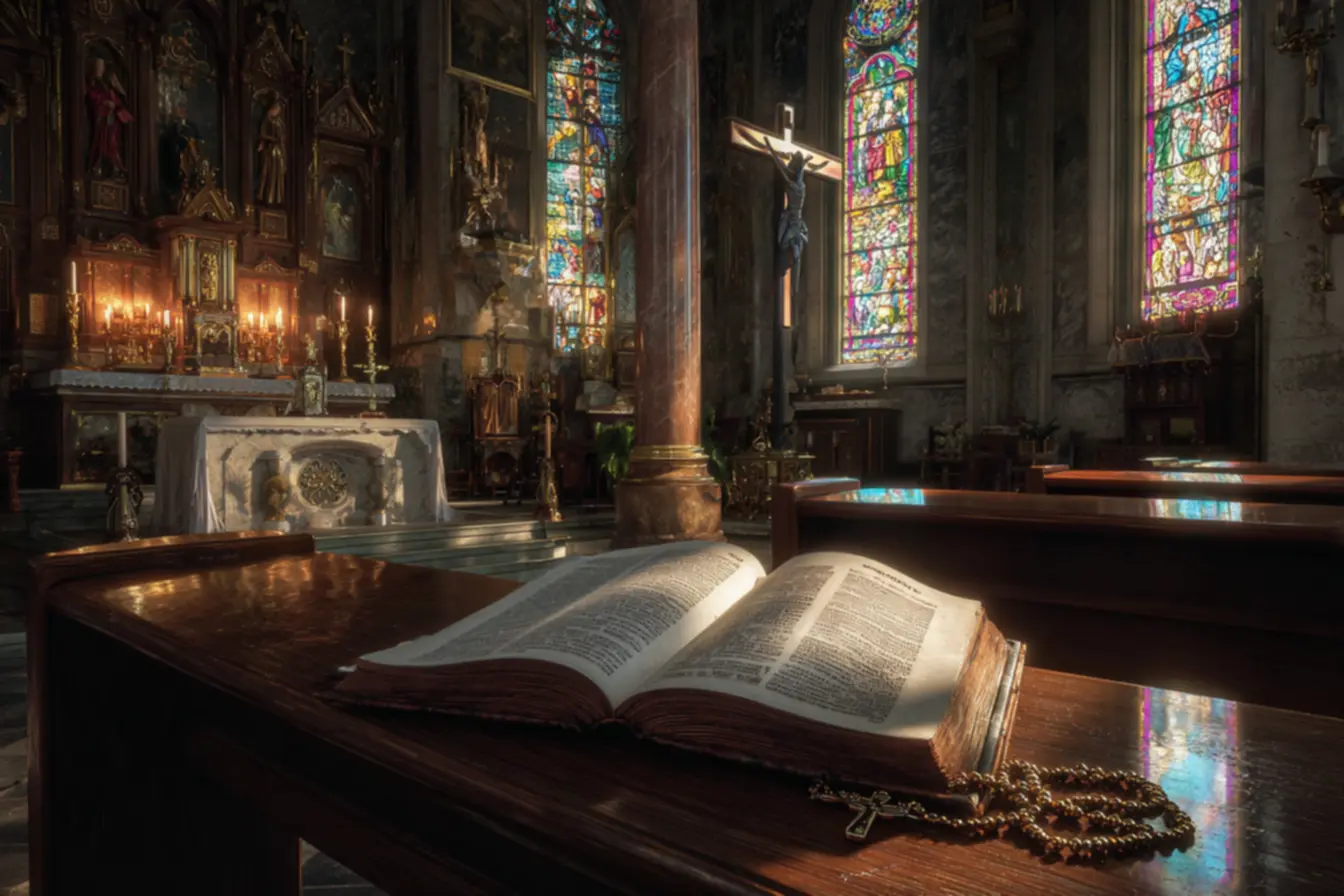 Representação da Imaculada Conceição e os dogmas da igreja católica