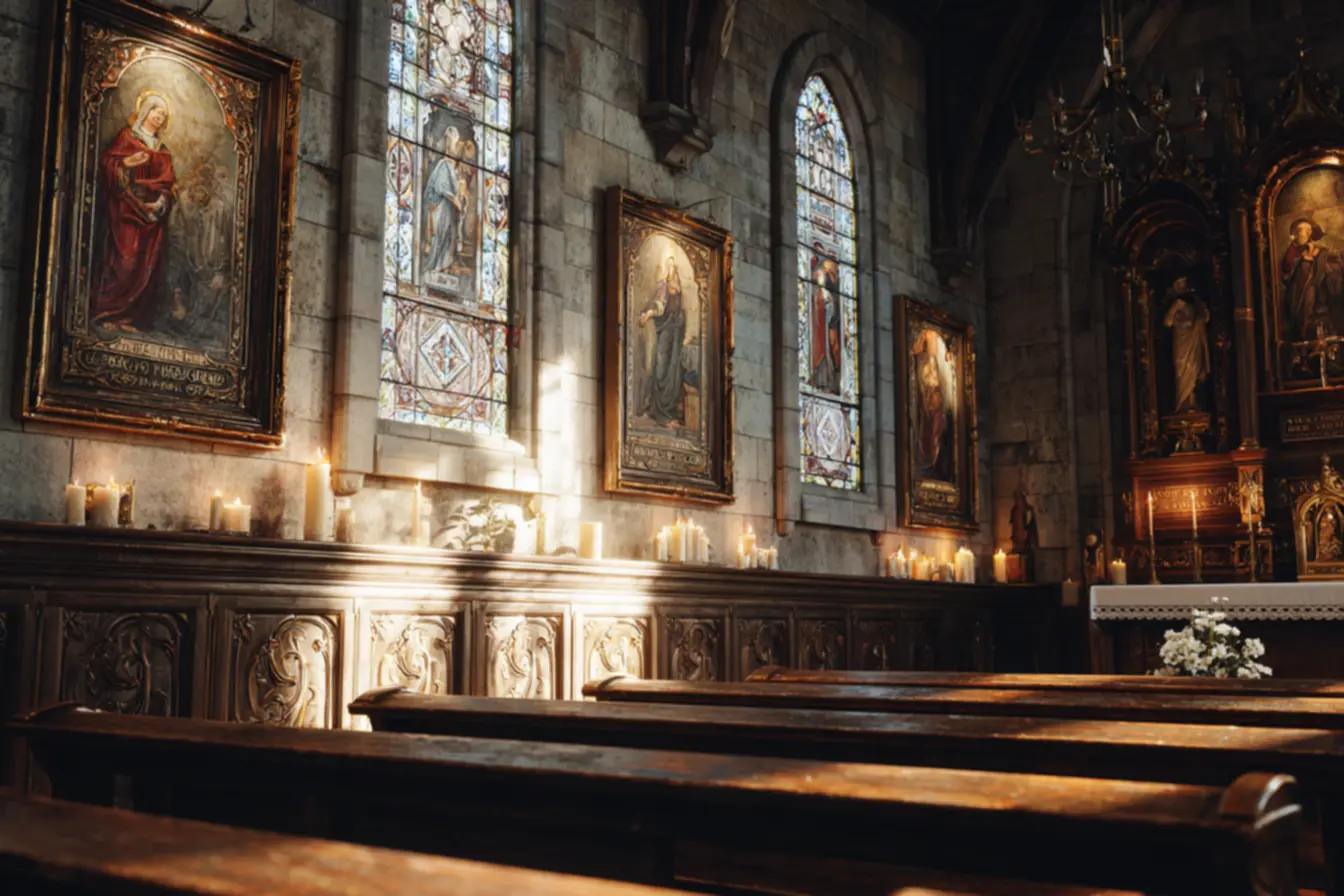 Imagem ilustrativa da fé e devoção aos nome de santas católicas