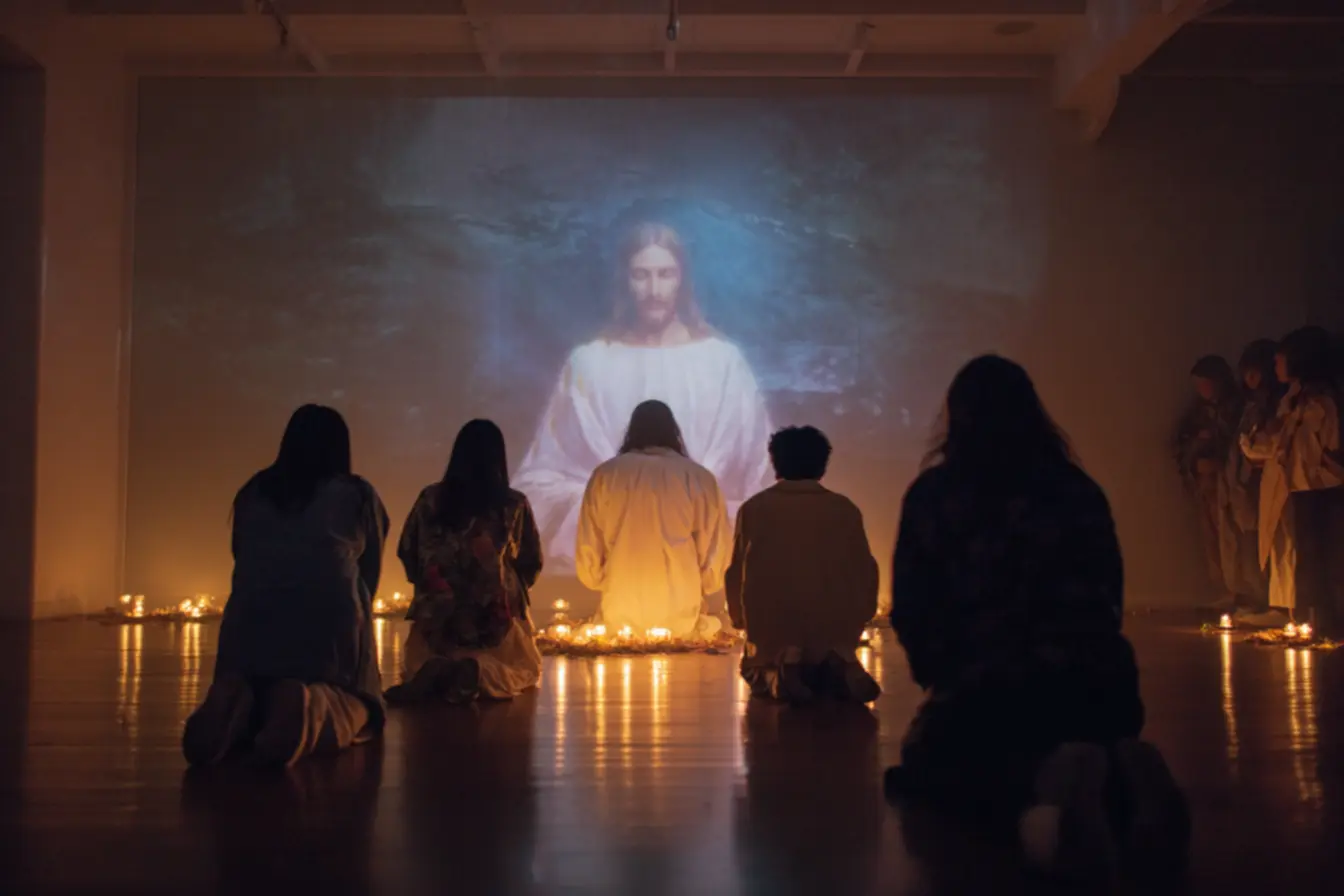 Momento de oração noturna