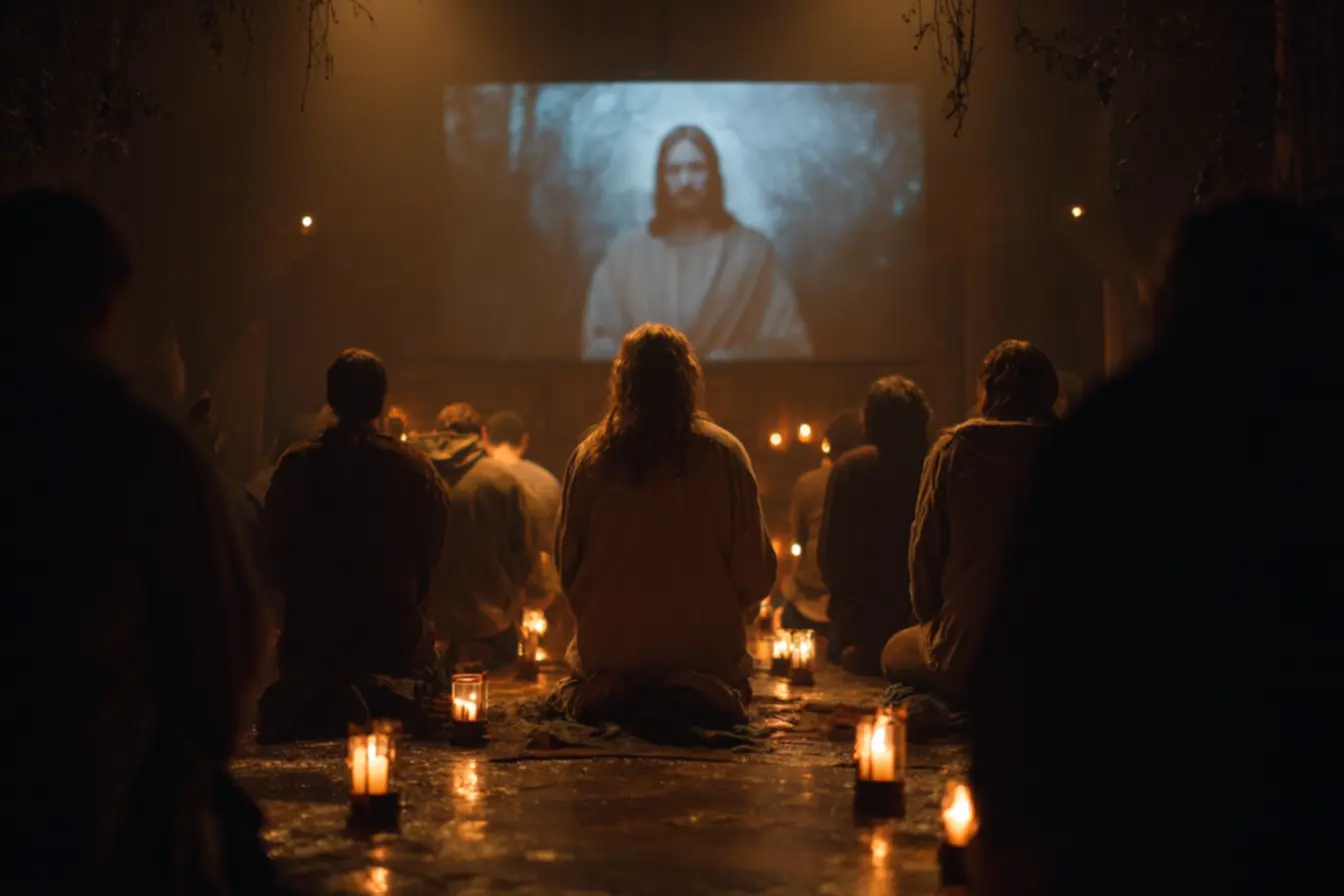 Começando a oração da noite