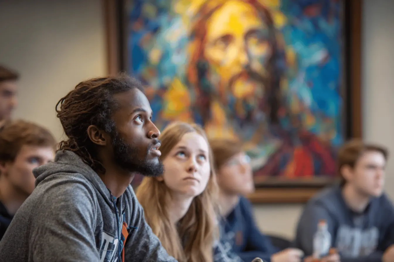 Ambiente de uma faculdade católica