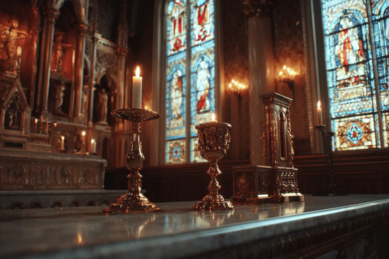 O altar da igreja católica é o centro da fé