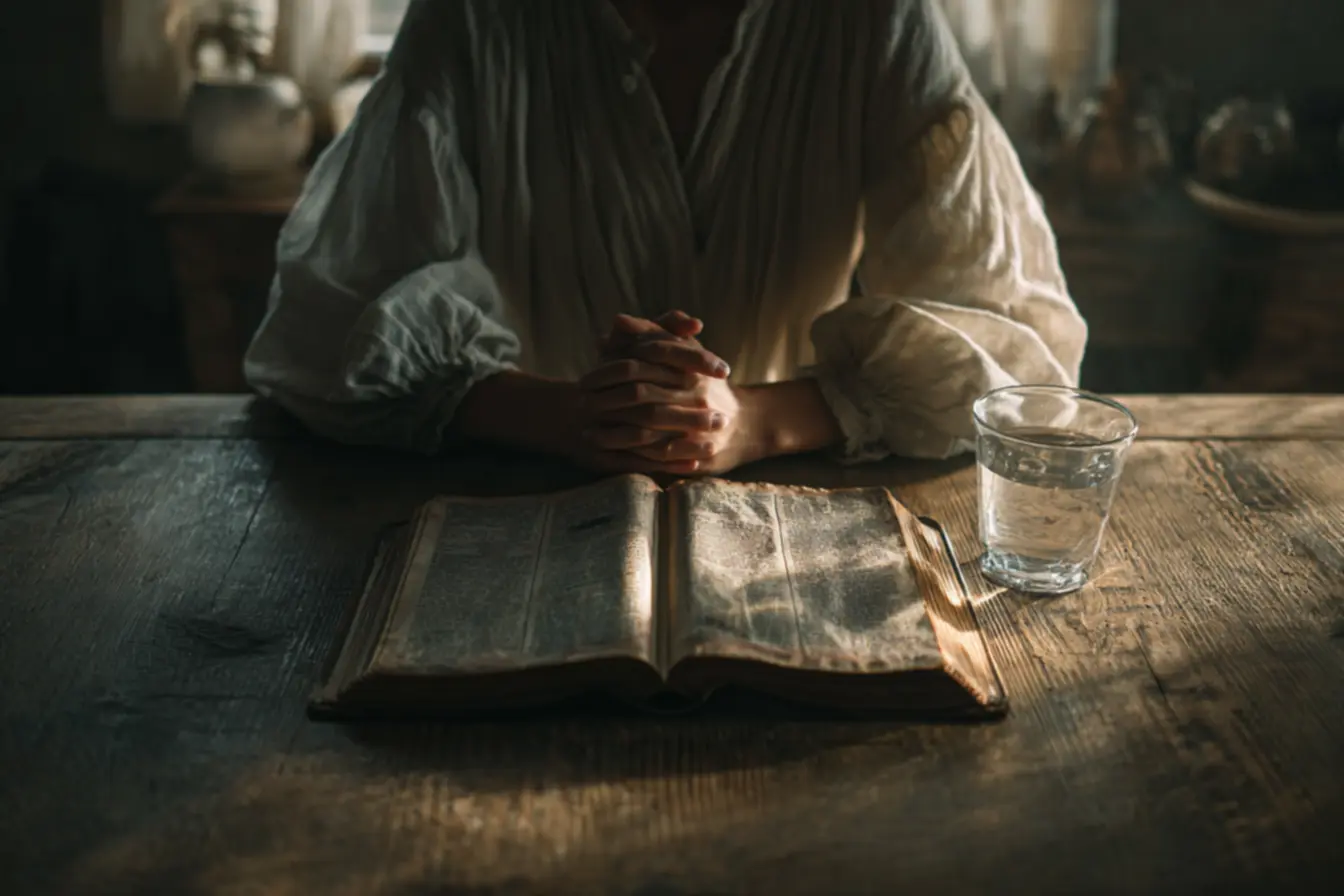 Representação do jejum de Jonas, importante para entender o que a bíblia diz sobre o jejum