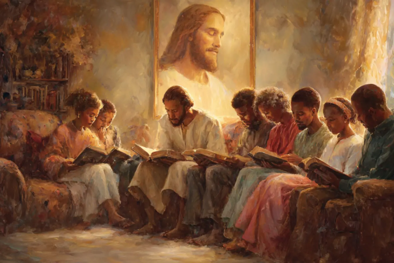 Leitura da Bíblia em um ambiente tranquilo