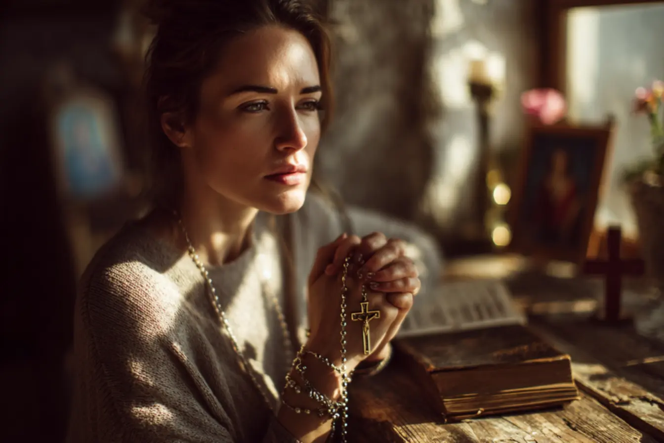 O poder do rosário entre os acessórios católicos