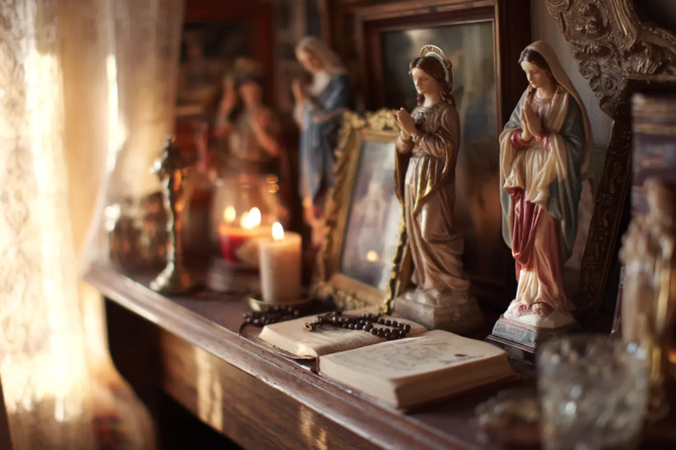 História e arte das imagens de santos católicos