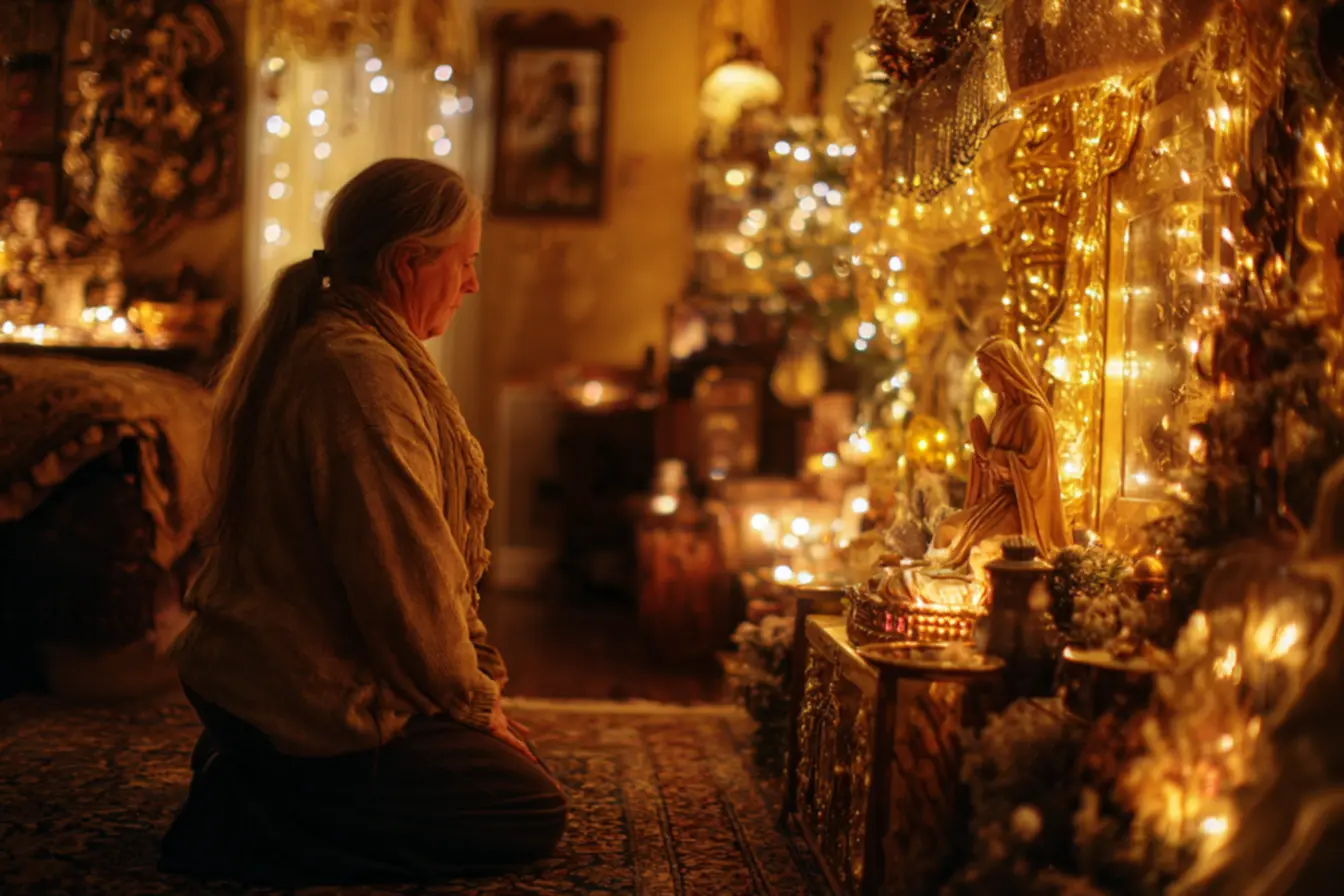 Imagem de uma celebração em comunidade