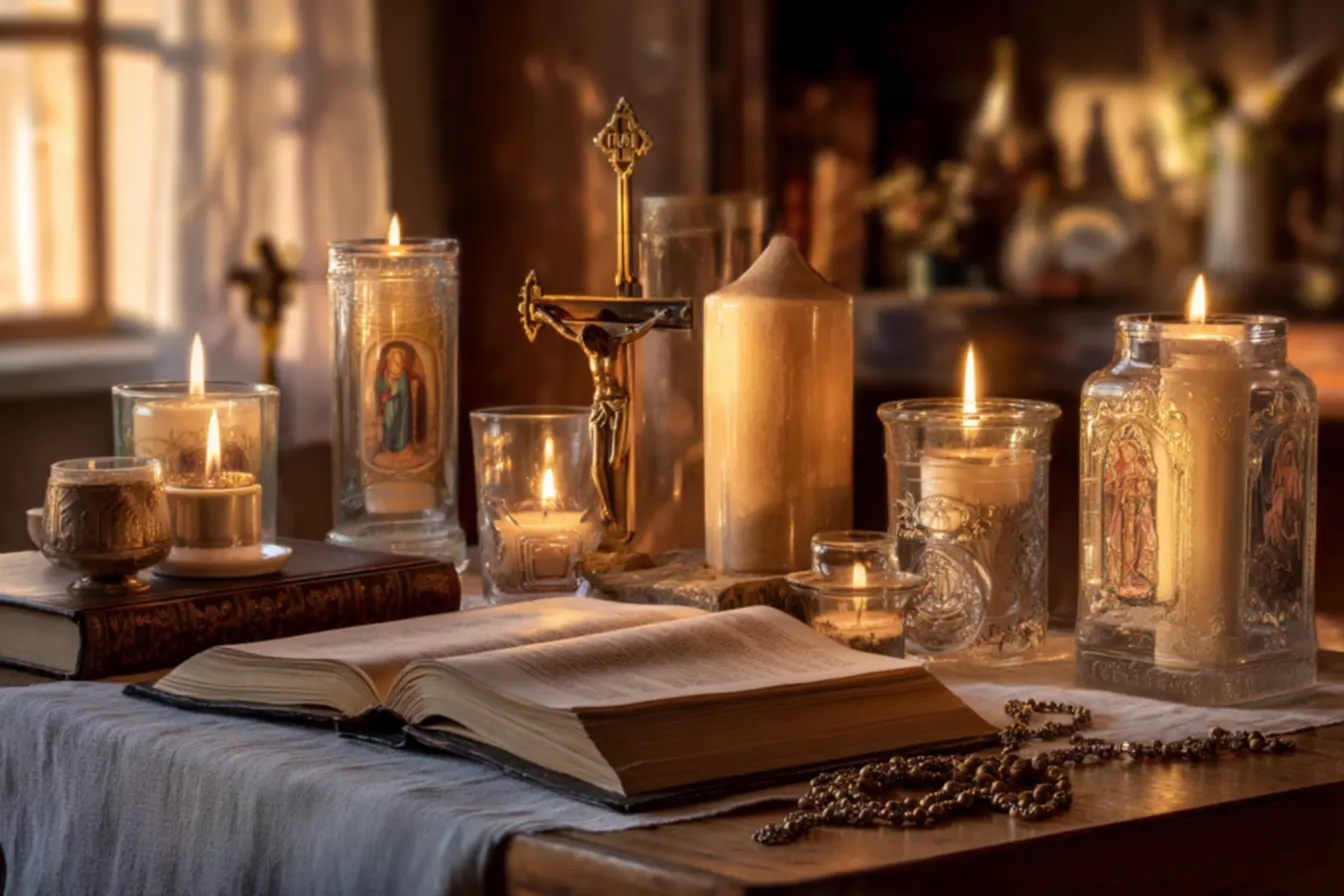 A esperança que as velas católicas representam