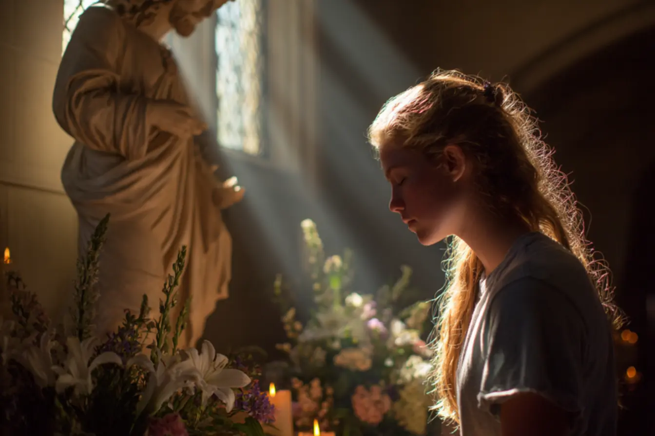 Crucifixo representando a fé e a esperança