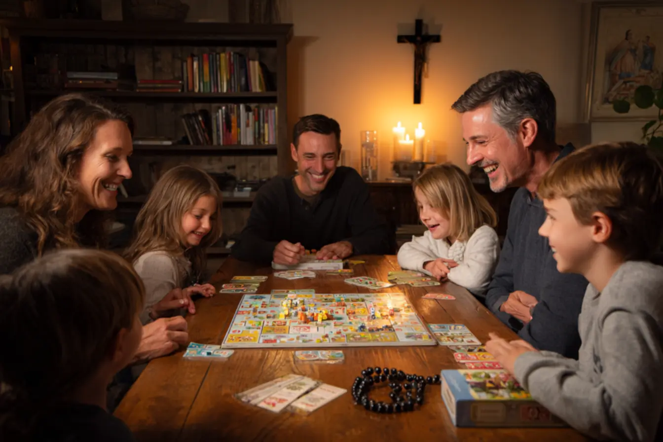 Atividades manuais nos jogos católicos para crianças