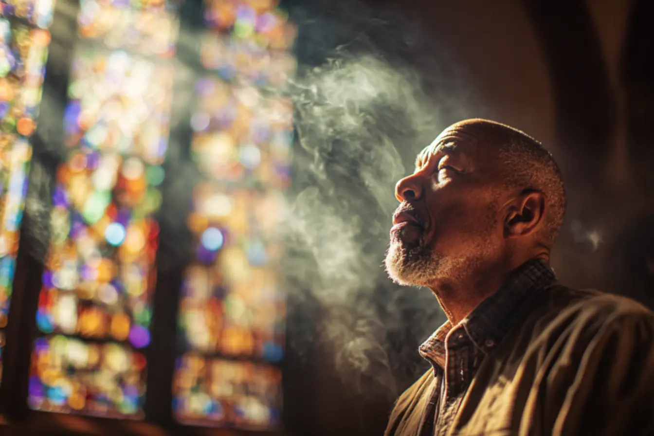 Incenso sendo utilizado em uma Missa solene