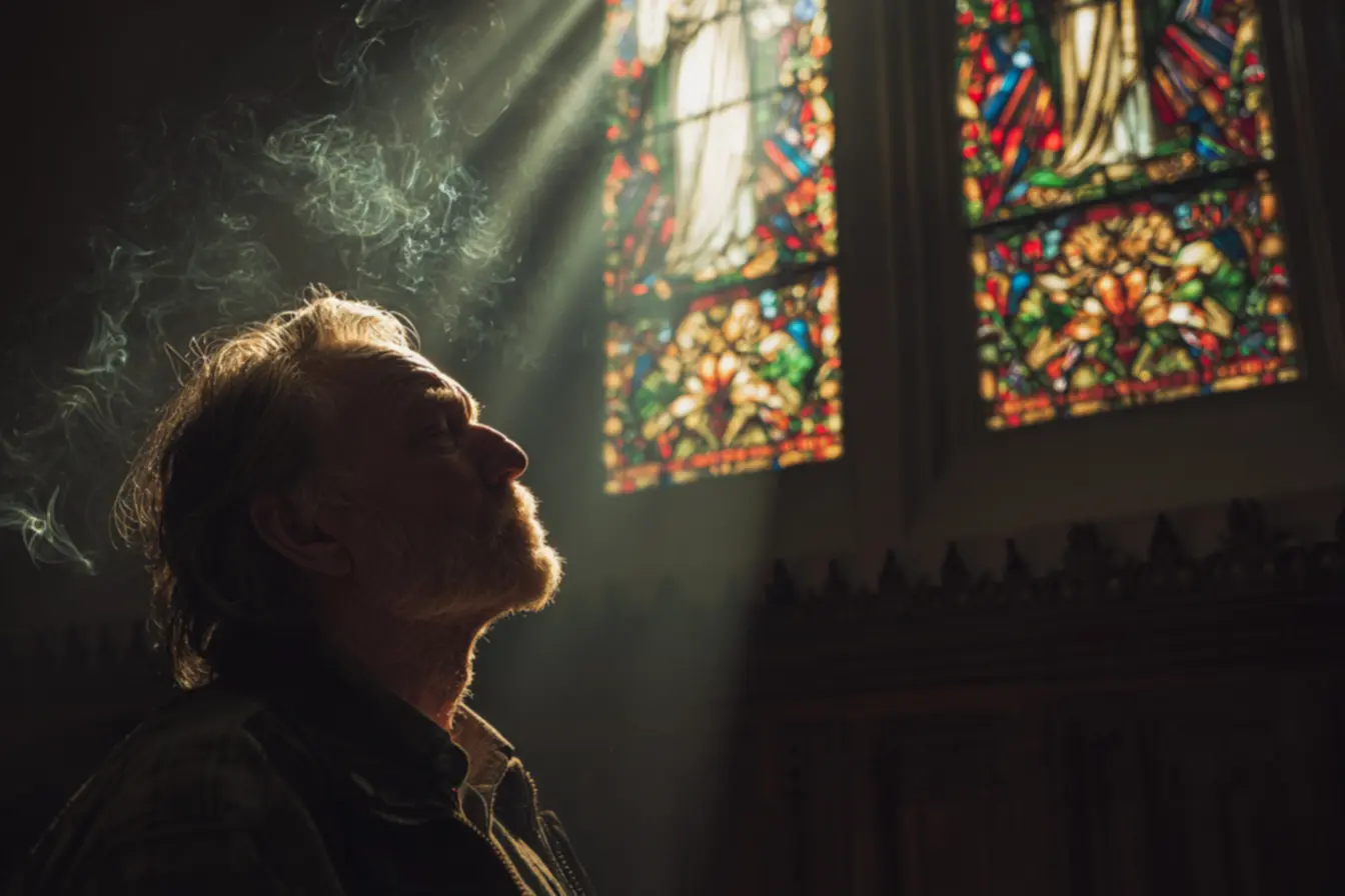 Incenso sendo utilizado em rituais de adoração