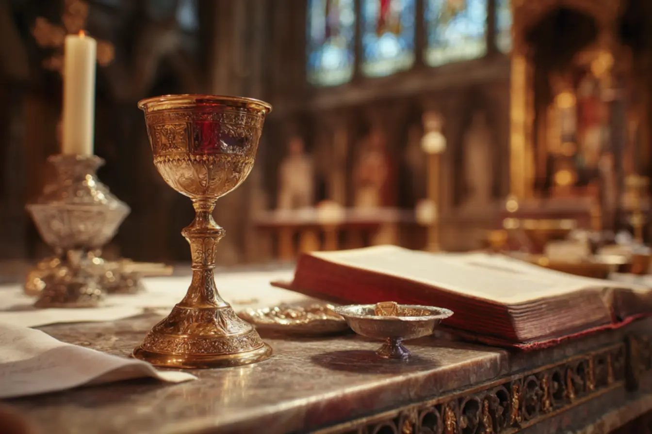 O cálice da igreja católica como símbolo da unidade cristã